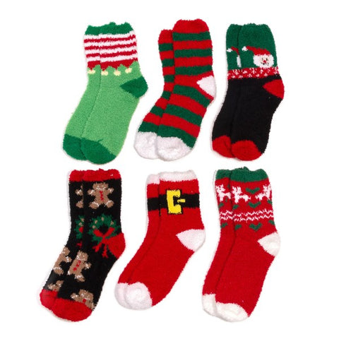 Soft Knit Christmas Socks