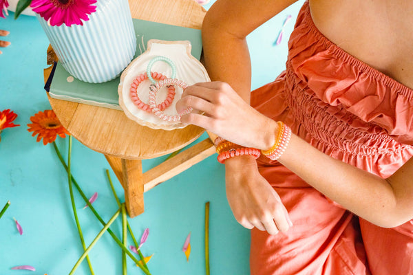 TELETIES - Spiral Hair Coil | Small | Sunny Days Ahead