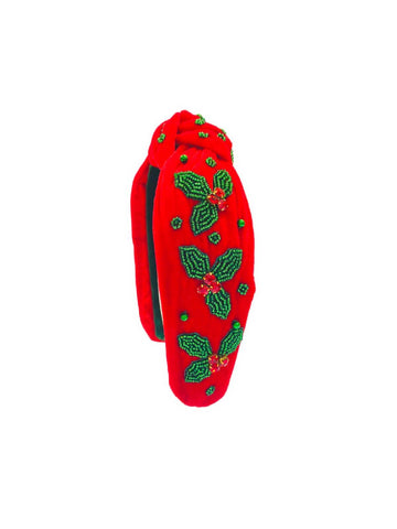 Golden Lily - Holly Headband, Christmas Headband