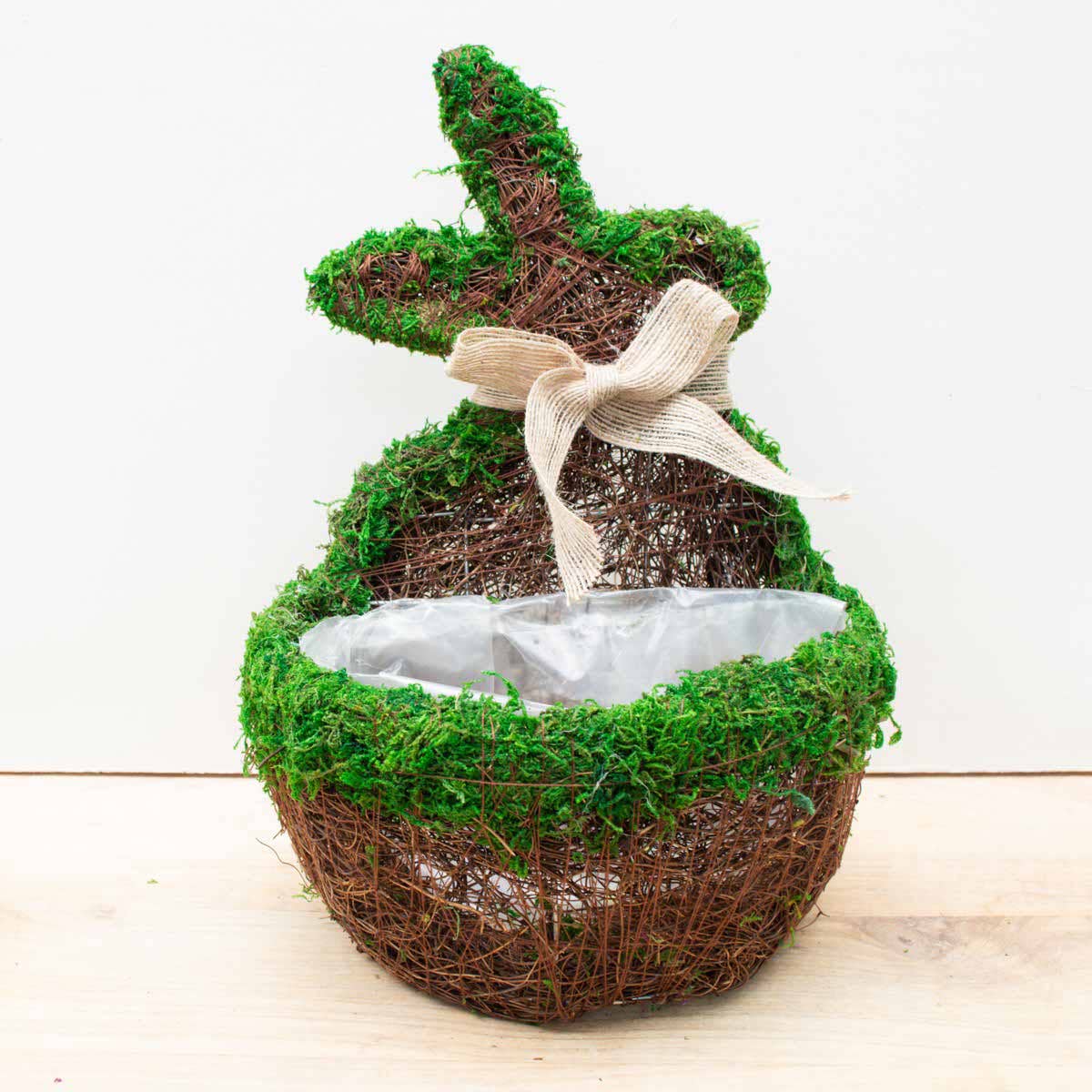 The Royal Standard - Moss Bunny Planter   Green   9.5x14x4