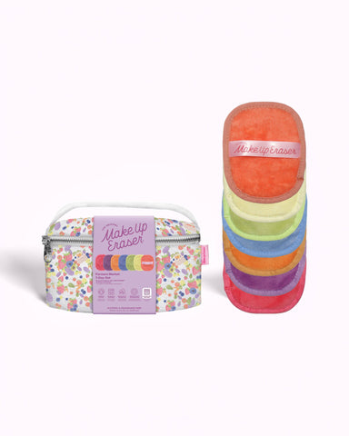 MakeUp Eraser - Farmer's Market 7-Day Set with Makeup Bag | Floral & Bright