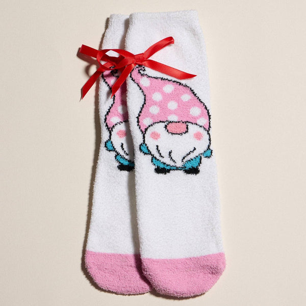 Lilla Haven - Cozy Holiday Socks Gift Set with Gnome and Snowman: ASST / ONE