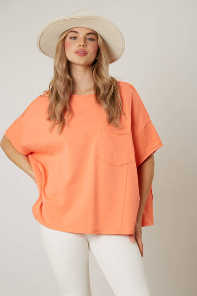 Fantastic Fawn - French Terry Loose Fit Top - Preorders: BLUE / M
