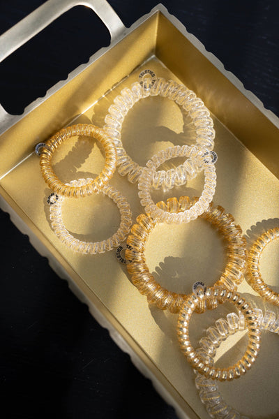 TELETIES - Spiral Hair Coils | Large | Luxury Living Hair Ties