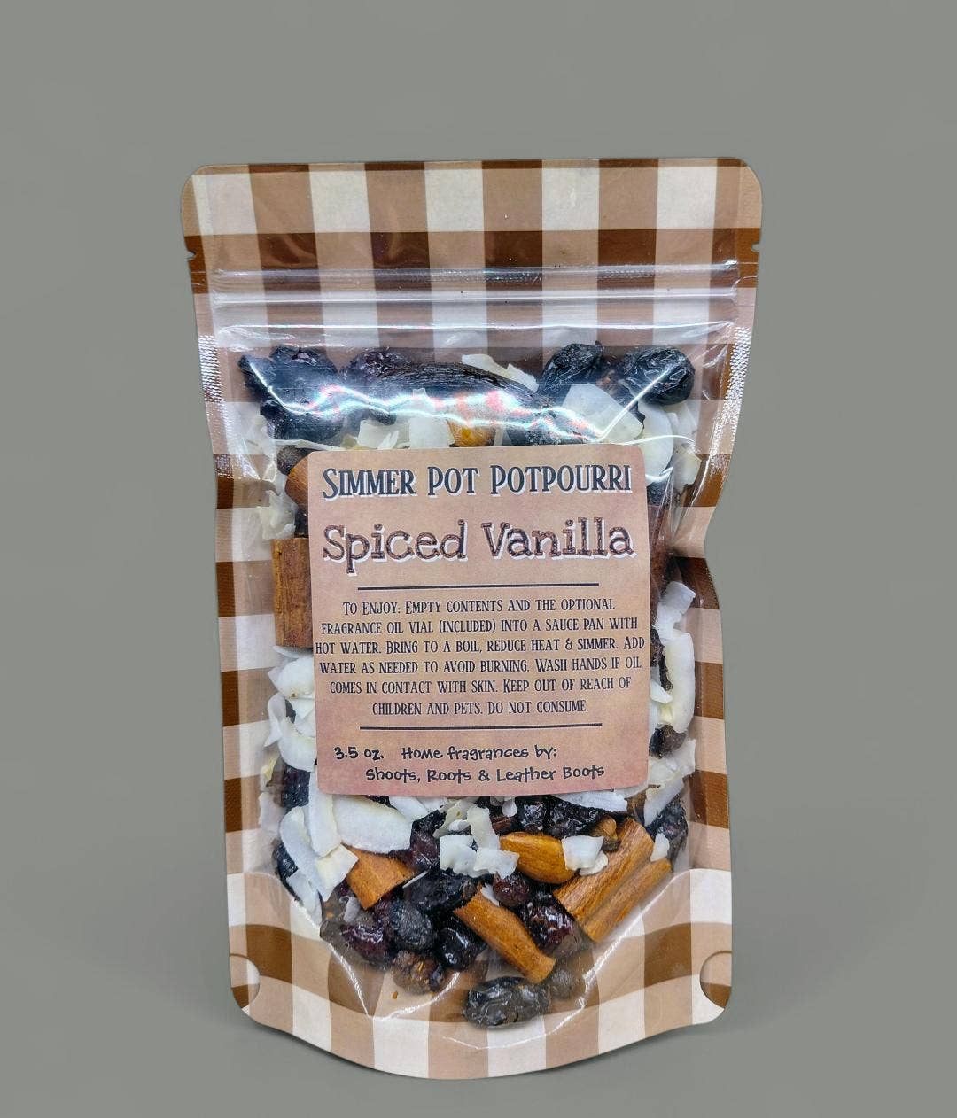 Shoots, Roots & Leather Boots - Potpourri Simmer Pot- Spiced Vanilla 3.5 oz.