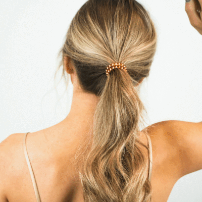 TELETIES - Spiral Hair Coils | Large| For the Love of Nudes Hair Ties