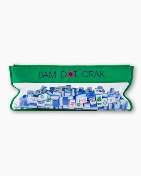 Oh My Mahjong - Kelly Green Bam Dot Crak Bag