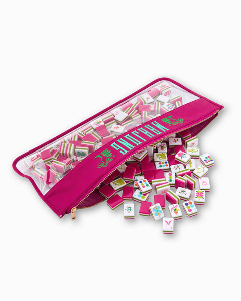 Oh My Mahjong - Magenta Pagoda Mahjong Bag