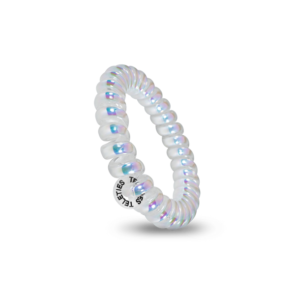 TELETIES - Spiral Hair Coils | Large | Peppermint Hair Ties