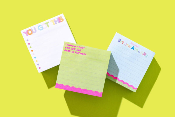 Taylor Elliott Designs - Sticky Notes Pad - "Reminder: You Are Amazing" - 300 Sheets