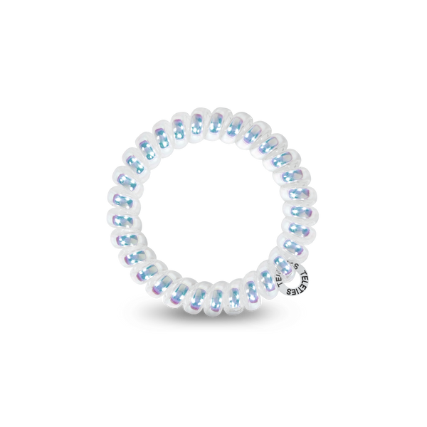 TELETIES - Spiral Hair Coils | Large | Peppermint Hair Ties