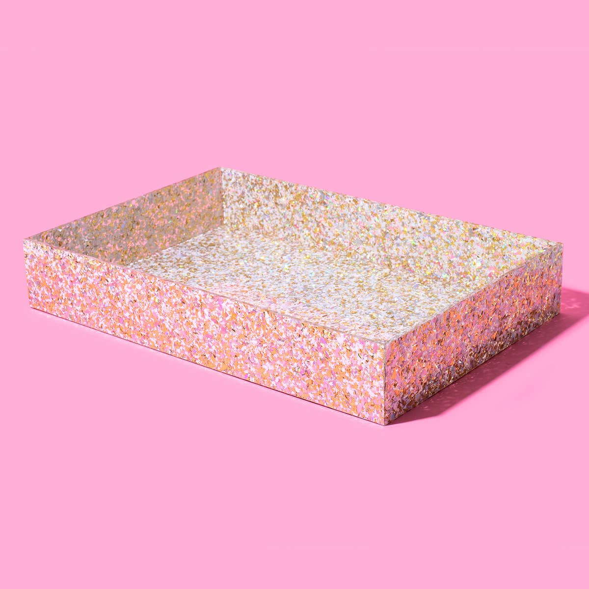 Taylor Elliott Designs - *ON SALE* Nesting Tray - Large - Pearl + Gold Confetti