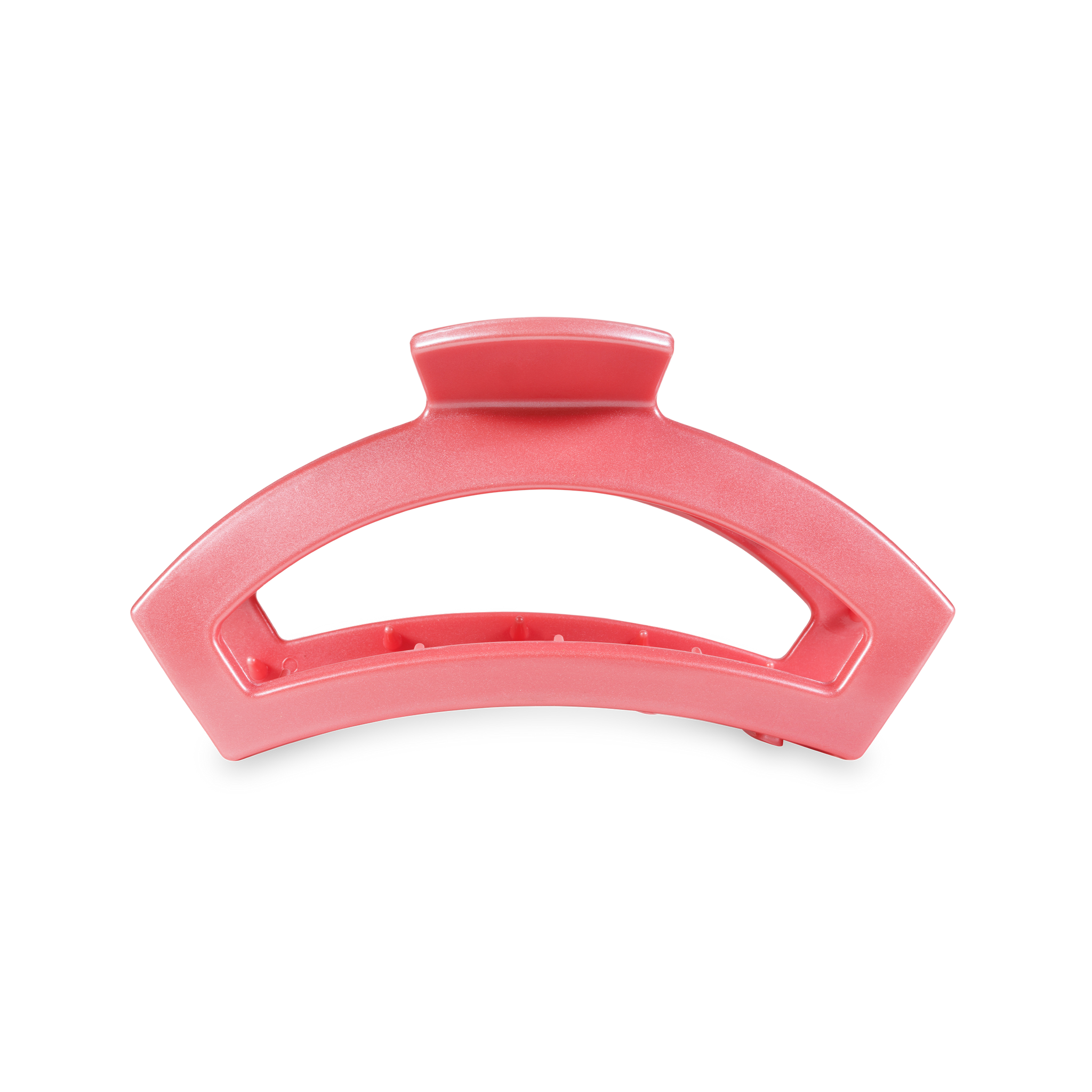 TELETIES - Open Hair Clip | Medium | Calming Coral