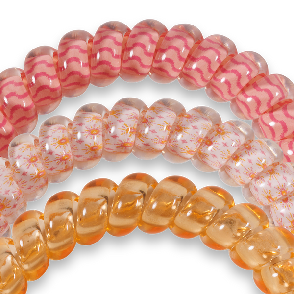 TELETIES - Spiral Hair Coil | Small | Sunny Days Ahead