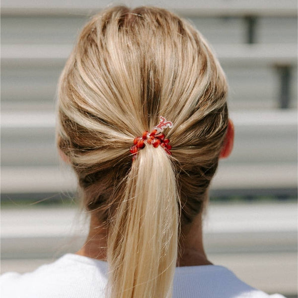 TELETIES - Spiral Hair Coils | Small | Roll Tide! Hair Ties