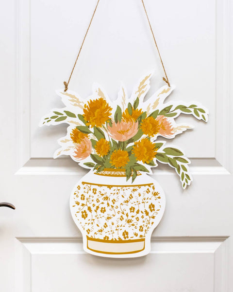 The Royal Standard - Fall Florals Door Hanger   Multi    22x19.75