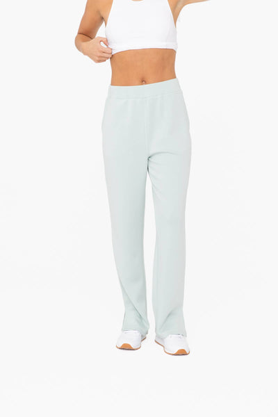 Mono B - Elevated Wide Leg Lounge Pants: Black / S:M:L (2:2:2)