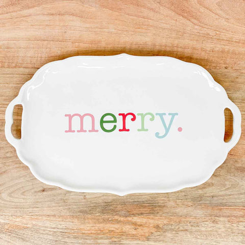 The Royal Standard - Merry Platter   White/Multi   16.5x10