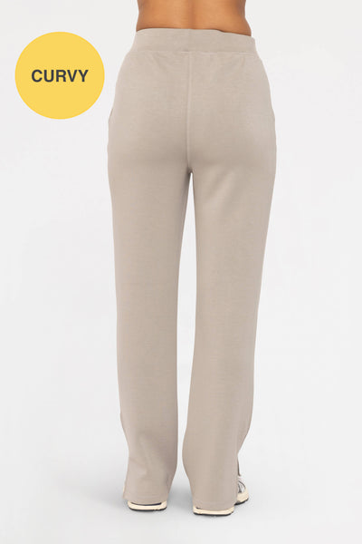 Mono B - CURVY Elevated Wide Leg Lounge Pants: SOFT MAGENTA / 1XL:2XL:3XL (2:2:2)