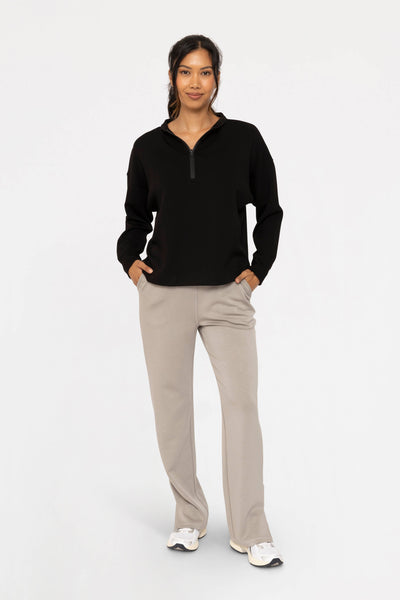 Mono B - Elevated Wide Leg Lounge Pants: SOFT MAGENTA / S:M:L (2:2:2)