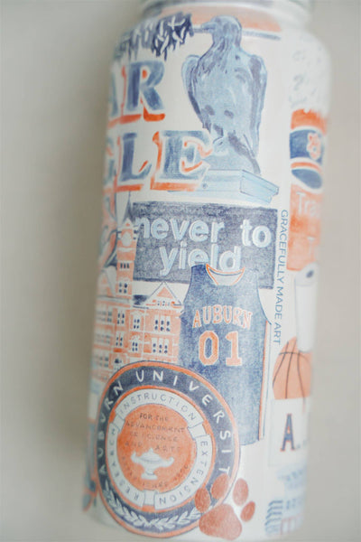 Gracefully Made Art - Auburn University 32 oz Insulated Water Bottle