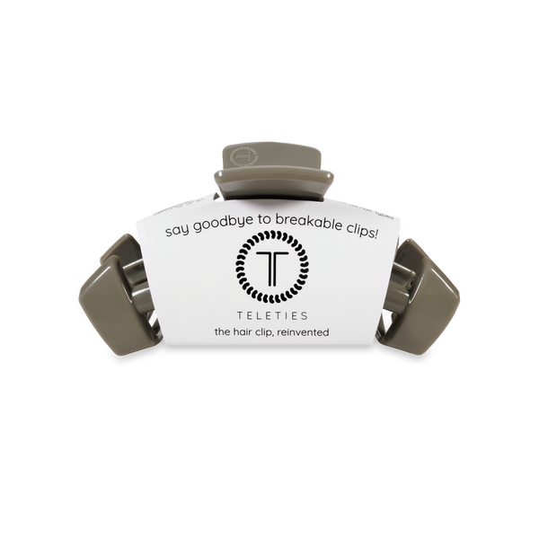 TELETIES - Classic Hair Clip | Small | Sage It Ain't So