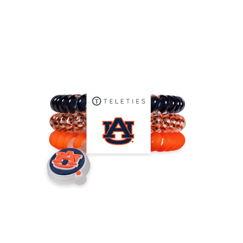 TELETIES - Spiral Hair Coils | Small | War Eagle! Hair Ties