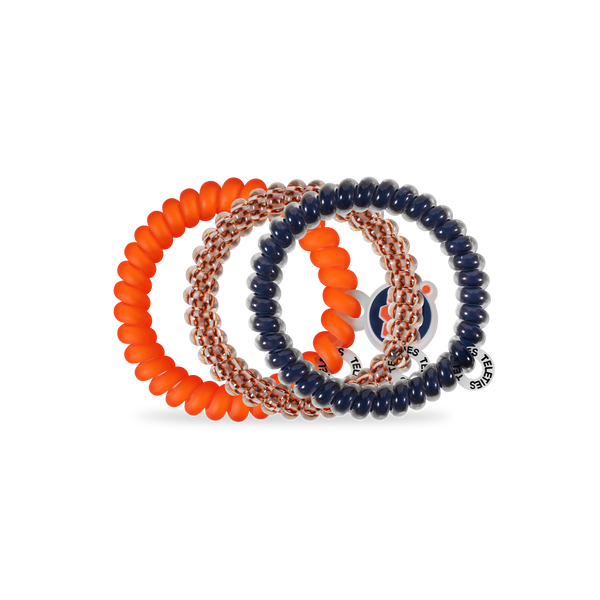 TELETIES - Spiral Hair Coils | Small | War Eagle! Hair Ties