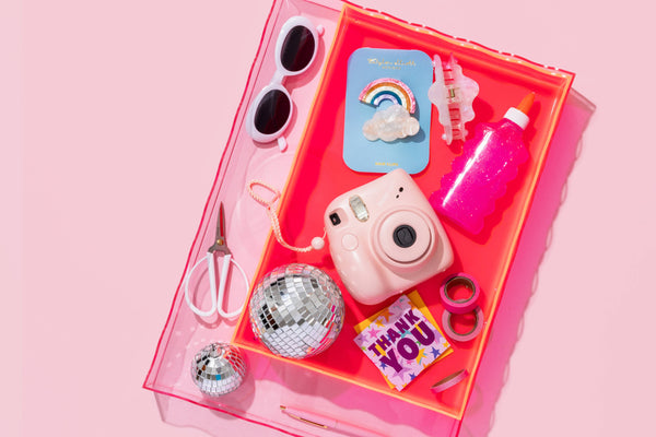 Taylor Elliott Designs - *ON SALE* Wavy Acrylic Tray - Rectangle - Medium - Hot Pink