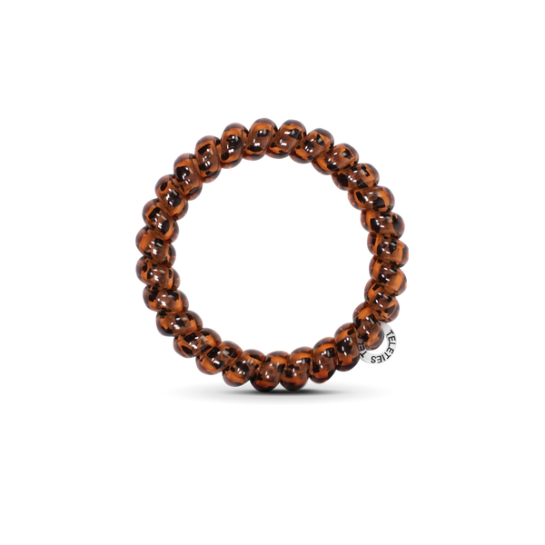 TELETIES - Spiral Hair Coils | Large | Tortoise Hair Ties