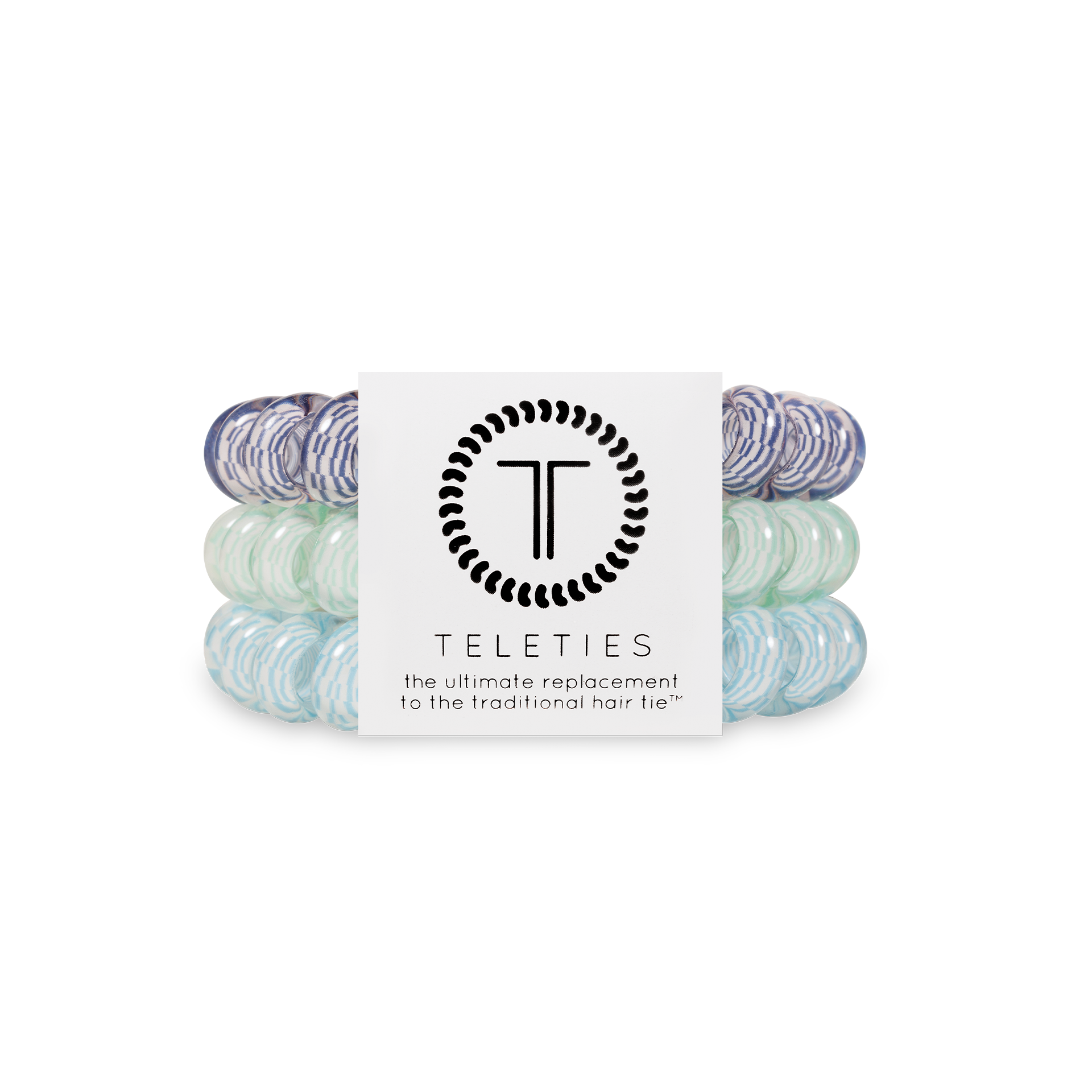 TELETIES - Spiral Hair Coil | Large | Totally Turquoise