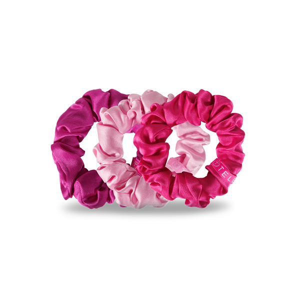 TELETIES - Rose All Day  - Silk Scrunchie Large
