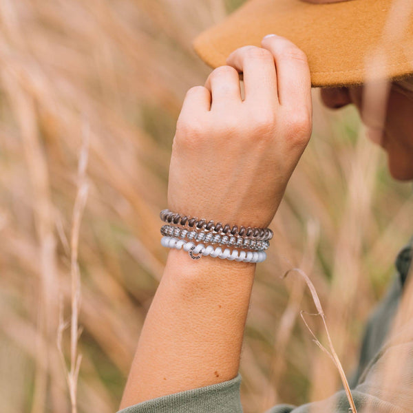 TELETIES - Spiral Hair Coils | Small | Truly Taupe Hair Ties