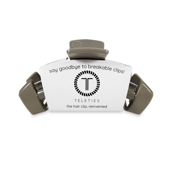 TELETIES - Classic Hair Clip | Medium | Sage It Ain't So