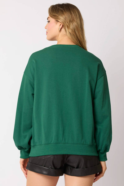 Fantastic Fawn - Christmas Sweatshirt - Preorders: GREEN / M