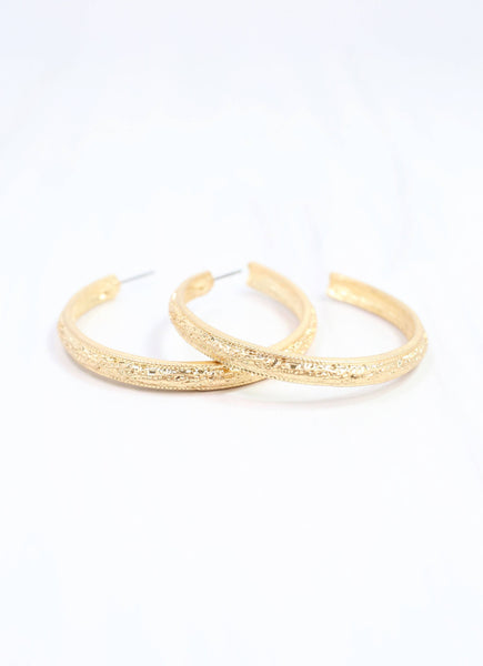 Caroline Hill - Loxley Hoop Earring Gold: Default