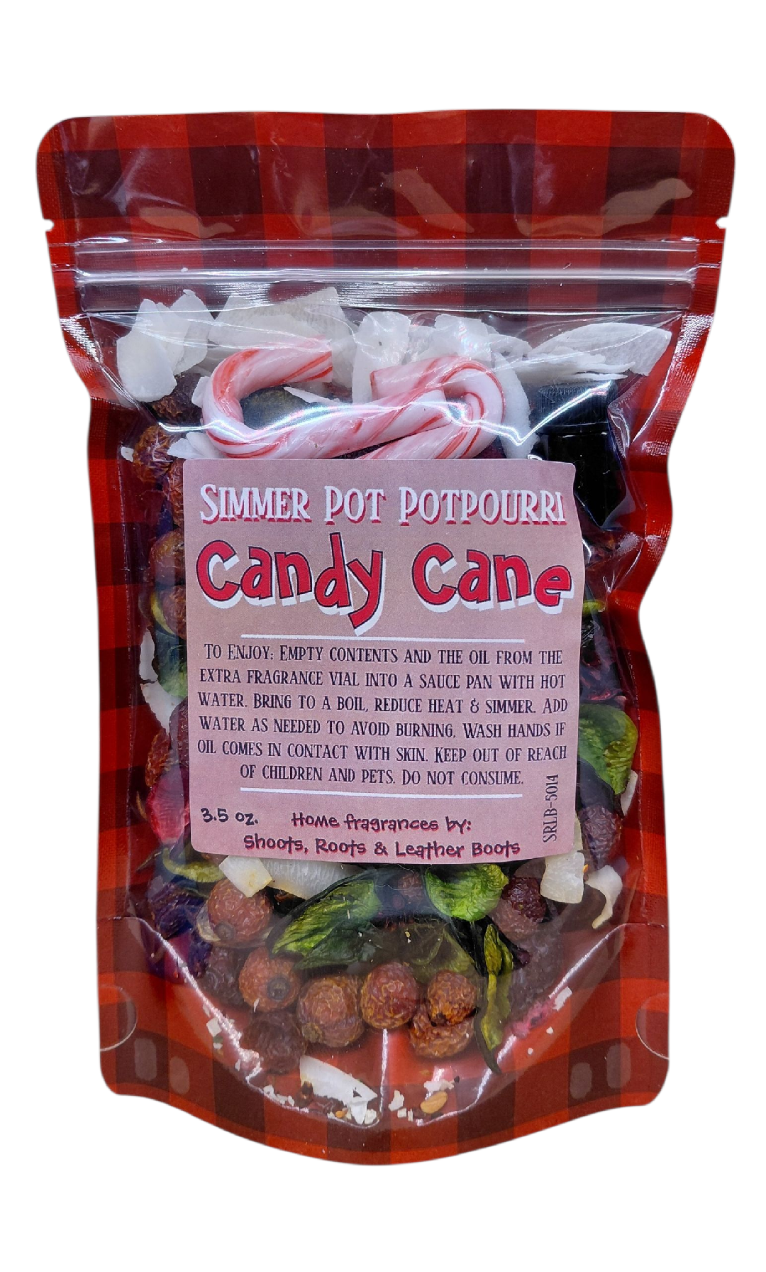 Shoots, Roots & Leather Boots - Potpourri Simmer Pot- Candy Cane 3.5 oz.