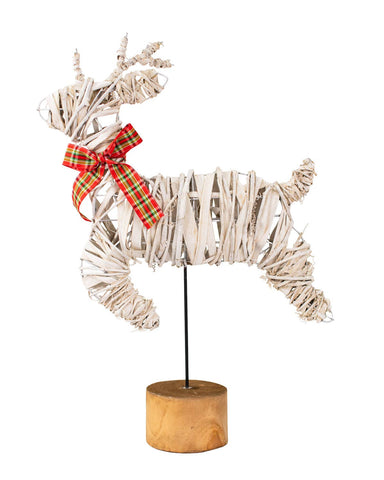 The Royal Standard - Vixen Leaping Deer   White/Natural   12x19x3