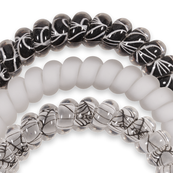 TELETIES - Spiral Hair Coils | Small | Webbed Hair Ties