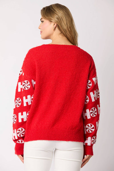 Fantastic Fawn - Pull Over Sweater with Hohoho - Preorders: LT PINK / L