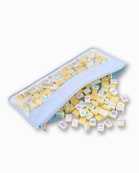 Oh My Mahjong - Light Blue Bamboo Mahjong Bag
