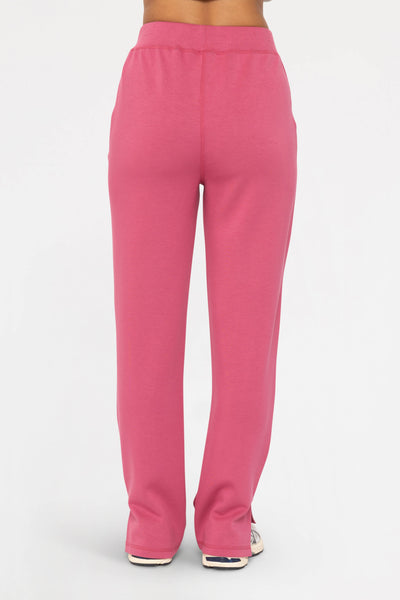 Mono B - Elevated Wide Leg Lounge Pants: SOFT MAGENTA / S:M:L (2:2:2)
