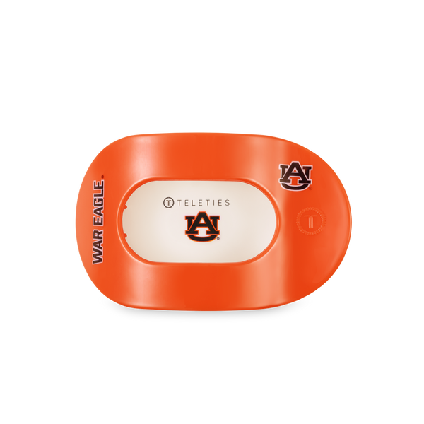 TELETIES - Flat Round Hair Clip | Medium | War Eagle!