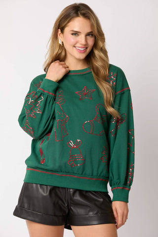 Fantastic Fawn - Crew Neck Sweatshirt - Preorders: GREEN / L