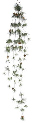Select Artificials, Inc. - Smoky Mtn. Pine Tassel Garland, w/cone, 5"