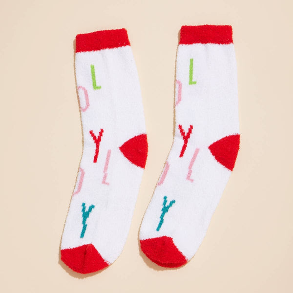 Lilla Haven - Christmas Fuzzy Socks Assorted Pack of 4: Assorted / One / 4DS98002
