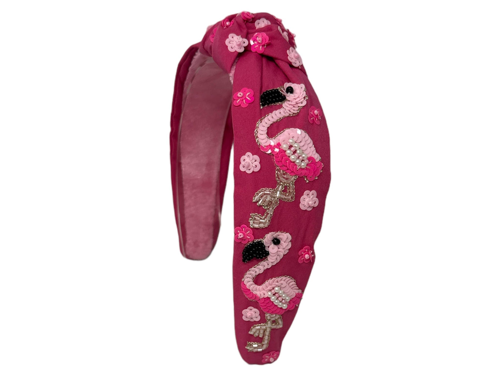 Golden Lily - Pink Flamingo Headband