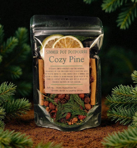 Shoots, Roots & Leather Boots - Potpourri Simmer Pot- Cozy Pine 3.5 oz.