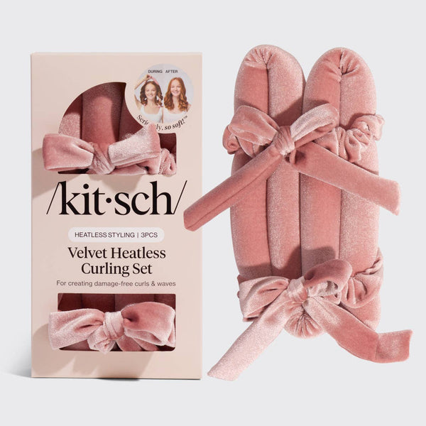 KITSCH - Terracotta Velvet Heatless Curling Set