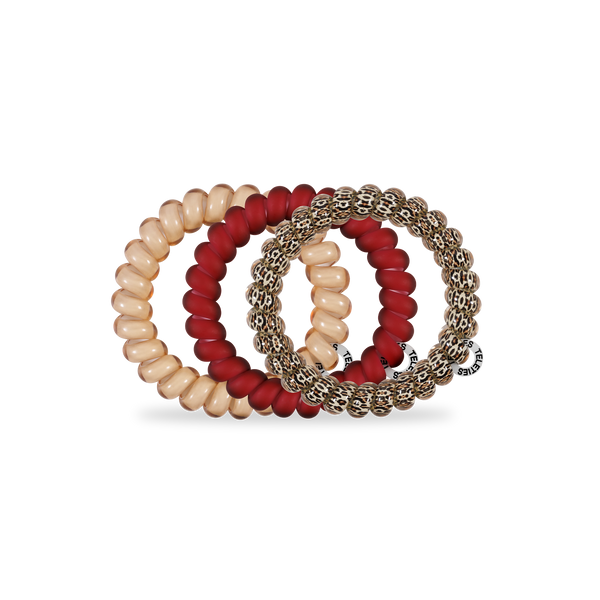 TELETIES - Spiral Hair Coils | Large | Wild Side Hair Ties